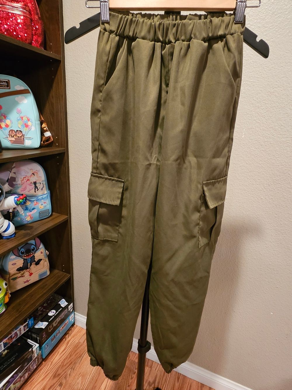 SHEIN Girl's Olive Utility Cargo Joggers